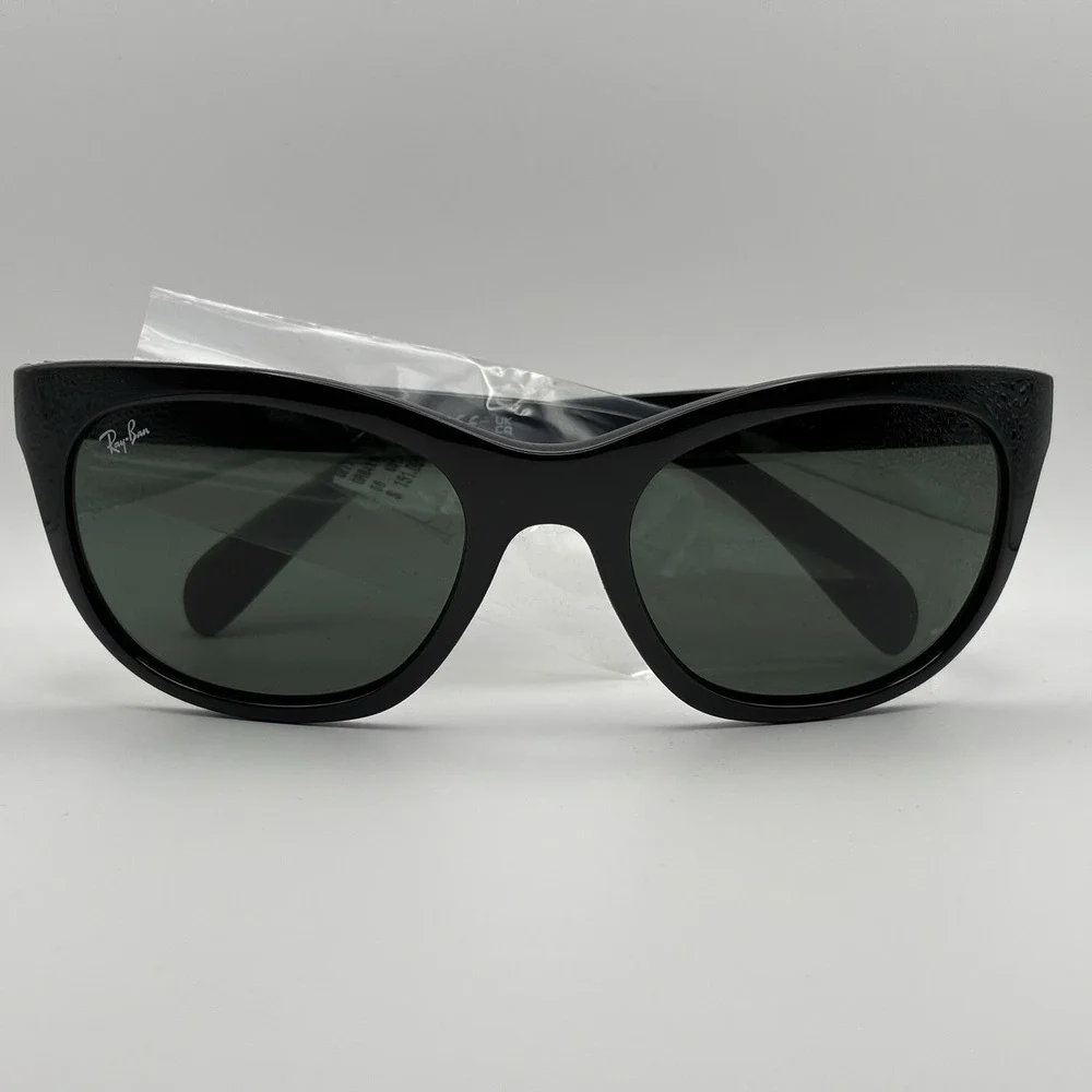 Ray Ban Highstreet RB4216 56mm Sunglasses Authentic Unisex Black Green